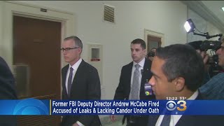 AG Sessions Fires Former FBI Deputy Director Andrew McCabe