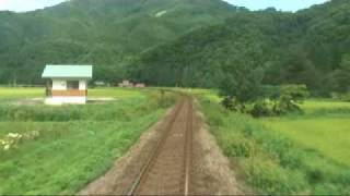 [前面展望]秋田内陸縦貫鉄道 松葉→左通 Akita Nairiku Jyukan railway