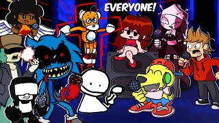 Friday Night Funkin SONIC.EXE but EVERYONE SINGS IT vs Tails Doll & Minus Sonic.EXE ! FNF Mods #69