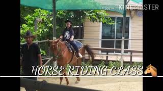 🐴🐴เรียนขี่ม้าครั้งแรก🐴🐴 FIRST TIME HORSE RIDING CLASS