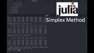 Simplex Method With Julia