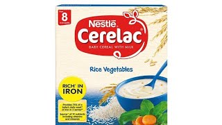 Nestle Cerelac baby cereal with milk rice vegetables 8th month plus #nestle #babyfood #cerelac