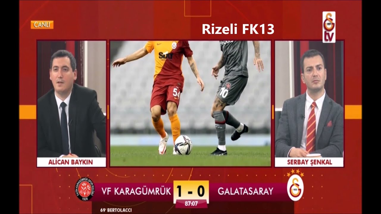 Fatih Karagümrük 1-1 Galatasaray - Gs Tv Gol Anları - "7 Kasım 2021 ...