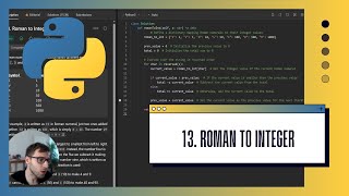 Python Coding Tutorial | LeetCode 13: Roman to Integer