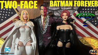 McFarlane DC Multiverse Two-Face Batman Forever Tommy Lee Jones Action Figure Review \u0026 Comparison