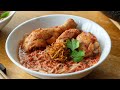 Red Glutinous Rice Wine Chicken Mee Sua - 红糟鸡面线 | Confinement Food Recipes