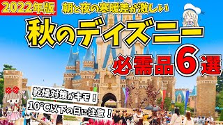 秋ディズニーで絶対持っておきたいアイテム6選！ディズニーランドを楽しむために役立つ必須な持ち物まで徹底シェアします♩