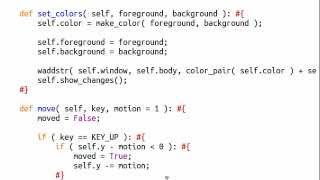 Python [curses] 14 Creating a "Player"