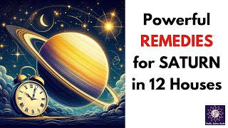 Remedies of SATURN in 12 Houses