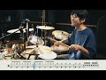 【初中級アレンジ】高嶺の花子さん back number【叩いてみた】drum cover 裏打ち 4つ打ち