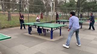 how terrible the ping pong level in chinese community  高手在民间，中国大爷大妈乒乓球的实力~