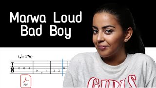 Bad Boy - Marwa Loud || Easy Guitar Tabs