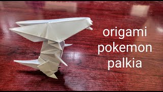 How To Make An Origami Pokemon Palkia Easy Step By Step