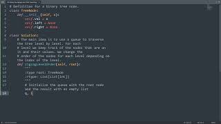 Leetcode 103. Binary Tree Zigzag Level Order Traversal in Python | Python Leetcode | Python Tutorial