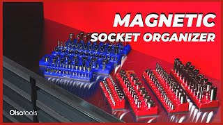 Revamp Your Tool Box Organization with the Olsa Tools Magnetic Socket Organizer!