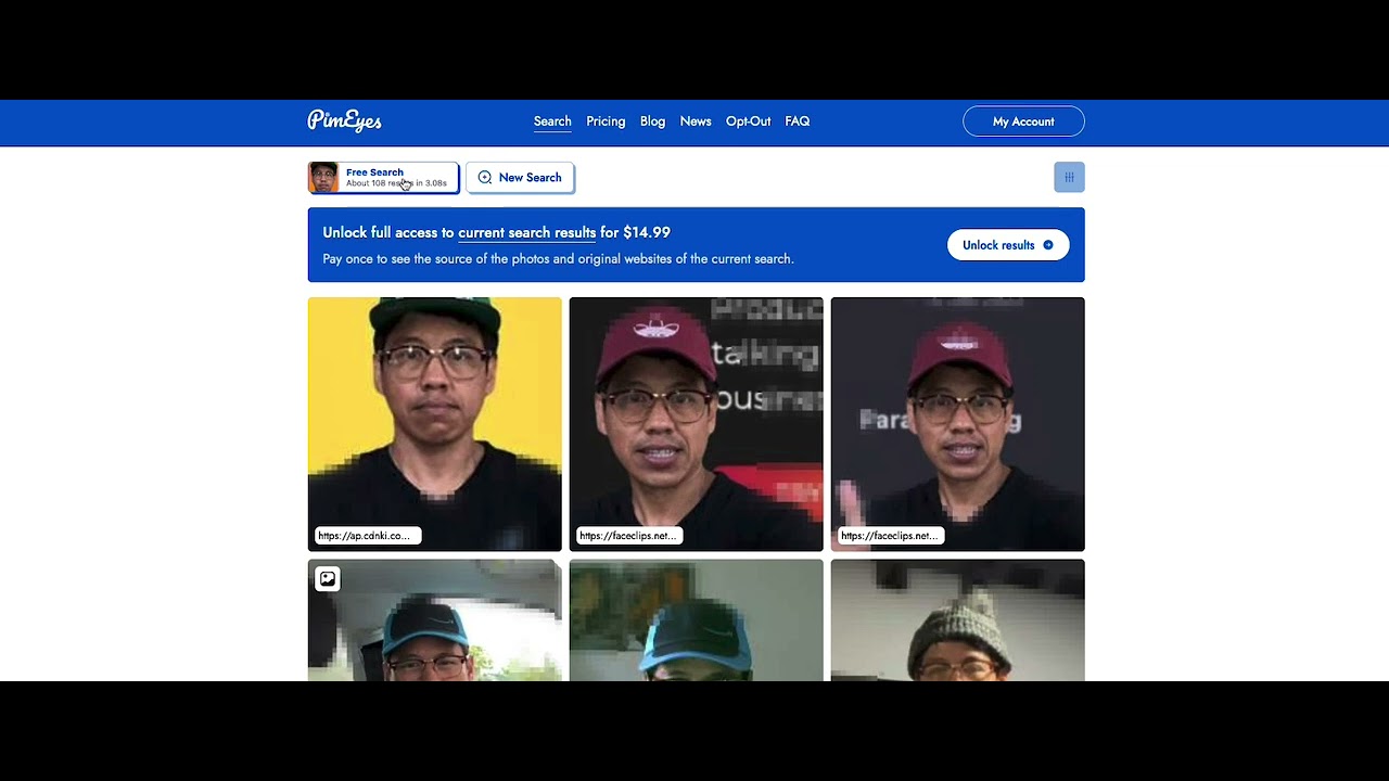 PimEyes - Face Recognition Search Engine - YouTube