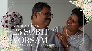 25 SOBIT VORSAM || Agnelo \u0026 Evon Silver Jubilee Toast Song || By Aviella D'Souza