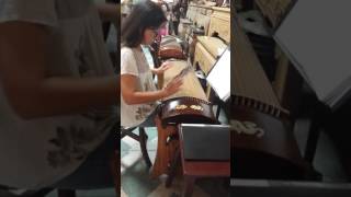 Taiwanderingz: Woman plays Guzheng in Daxi, Taoyuan, Taiwan