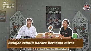 Belajar teknik karate bersama mirsa