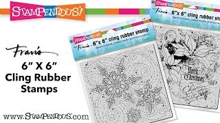 New 6X6 Cling Rubber Stamps from Stampendous