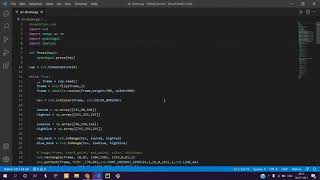 Virtual drums using Opencv python