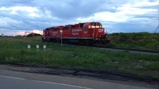 CP Train Spotting: CP 2210 \u0026 4526 Light Engine Move At Clover Bar