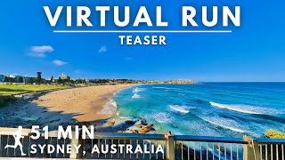 Teaser | Epic Run In Sydney | From Bondi Beach To Coogee Beach | Australia | 51 Min #vitrualrun
