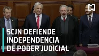 Presidente de la SCJN defiende independencia de Poder Judicial - Noticias con Karla Iberia