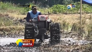 NGANJUK - Unik dan Seru Sambut Musim Tanam Petani di Nganjuk Adu Balap Traktor