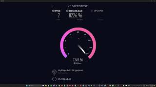 10Gbps MyRepublic Singapore XGS-PON Speed Test