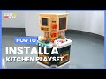 How to Install the 67 Pieces Kid's Kitchen Playset with Vapor | TP10036 #costway #howto