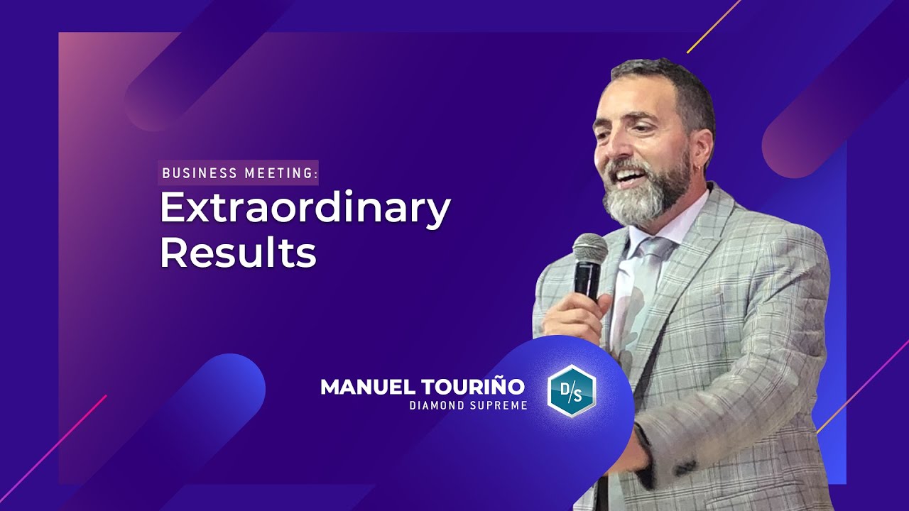 Extraordinary Results With Manuel Touriño | Business Marathon: Crisis ...