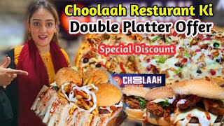Choolaah Resturant Ki Double Platter  Deal || Pizza Platter || Burger Platter @ramnafaisal