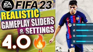 Fifa 23 | Realistic Gameplay Sliders & Settings VERSION 4.0 Ultimate Legendary & World Class