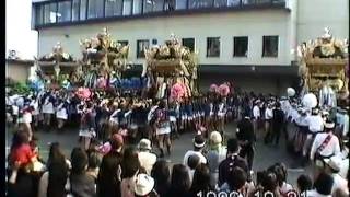 1996 平成8年 魚吹八幡神社秋祭り（宵宮） JR網干駅前