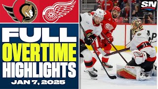 Ottawa Senators at Detroit Red Wings | FULL Overtime Highlights - January 7, 2025