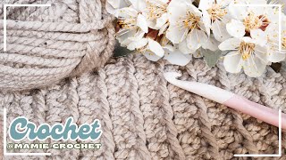 🩷🩵 EASY AND REALLY MIXED!!! A TREAT FOR YOUR CROCHET 🩵🩷 TUNISIAN RIBS TUTORIAL @MamieCrochet