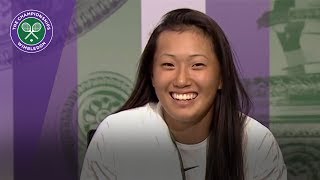 Claire Liu Wimbledon 2017 girls' singles final press conference