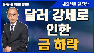 달러 강세로 인한 금 하락