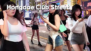 [4K SEOUL KOREA] 😳😳 명절연휴 새벽 홍대클럽 거리는~  🔥🔥/Hongdae, /Seoul, Korea/City Stroll