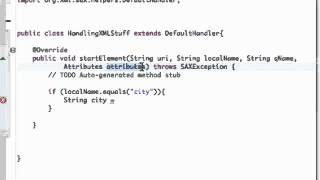 Android Application Development Tutorial 158 Start Element method