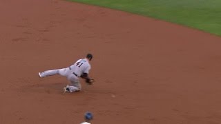 MIA@LAD: Bour makes a nice diving grab at first