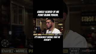 Canelo is scared of me. Period. #canelo #davidbenavidez #boxing #davidmorrell