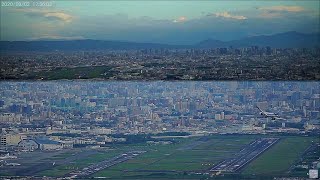 2020.09.02 逆ラン｜伊丹14 第二部 ｜白ドリーム、他｜大阪空港ライブカメラ、他