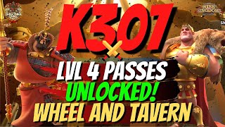 K307 KvK LEVEL 4 PASSES OPEN! SPINNING WHEEL AND GETTING READY TO FIGHT!