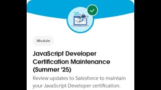 JavaScript Developer Certification Maintenance (Summer '25) || Challenge 2 || Salesforce