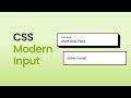 ⌨️ Input Field Animation Using HTML & CSS | Floating Label CSS