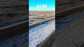 DJI NEO Zero degrees I-80 near Wamsutter WY