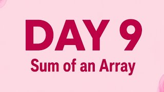 DSA in Java | Sum of an Array Program Explained | Arrays in Java | Telugu