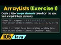 ArrayLists (Exercise 1)